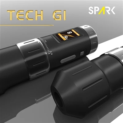 SPARK TECH G1 Peann Tatú Gan Sreang - Beachtas Gairmiúil do Dhéanamh Tatú & Buan
