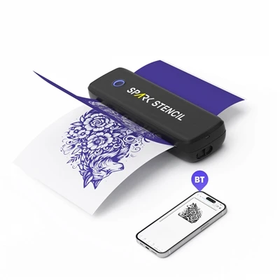 Meaisín aistrithe tatú sealadach gan sreang Bluetooth