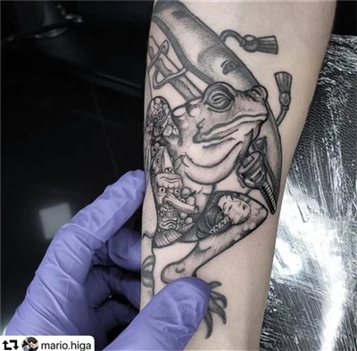 frog le haghaidh tattoo