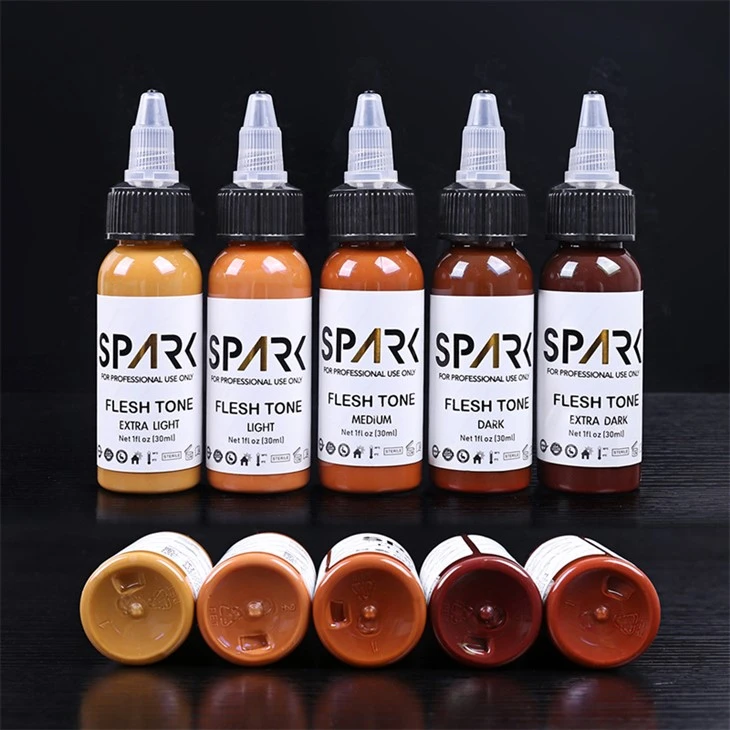 Sraith Dúigh Spark Tattoo Ink Ink Ink Set Professional Vanta Black 8OZ 4OZ Super Black Ink Sraith Spark Tattoo Ink Ink Ink Set Professional
