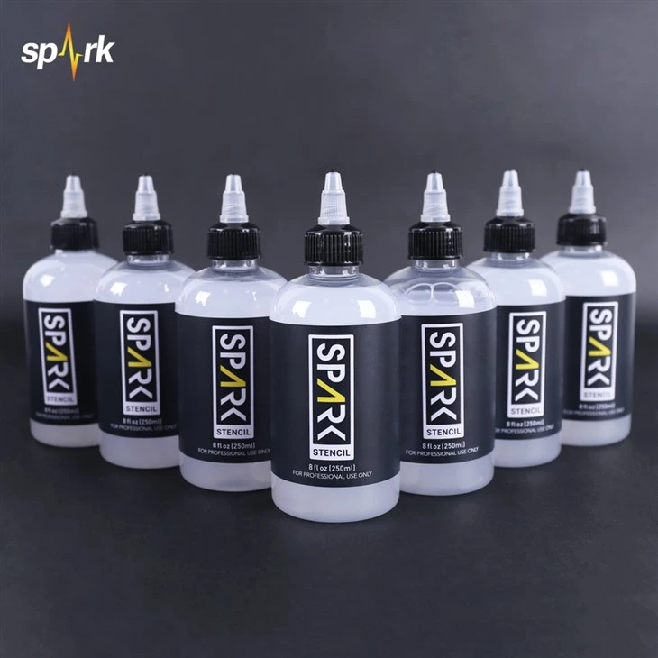 Saprk 8 fl oz (250 ml) gairmiúil tirim tapaidh - Glóthach Smooth Tattoo Aistriú Smooth d'Ealaíontóirí Tattoo