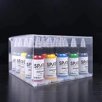1oz (30ml) Spréach Fada-Préimh Thapa & 25 Dathanna Fada Buan agus Dúigh Tatú Socraithe le haghaidh Tatú agus Ealaín Coirp