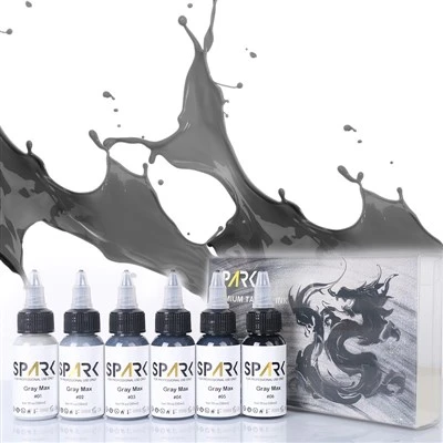 Préimh Ghairmiúil Orgánach 30ml (1oz) In aghaidh an Bhuidéil Dúigh Tatú Liath Le haghaidh Tatú agus Ealaín Coirp