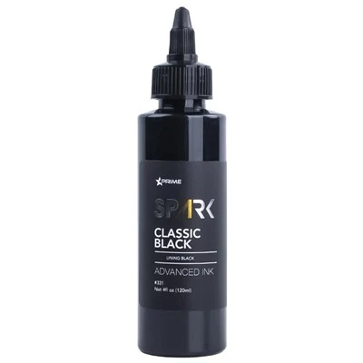 Spark Mórdhíola 120ml/4oz dúch tattoo dubh gairmiúil le haghaidh ealaíne coirp