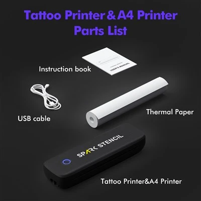 Cineál stionsal Meaisín Aistrithe Tattoo Bluetooth gan sreang