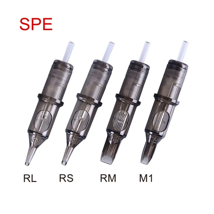 Spark Greywash Tattoo Needle Cartridges 0.35MM Curved Magnum