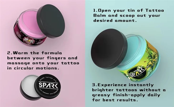 Spark Comfort & Safe Multivitamin Advanced Tattoo Ointment le haghaidh makeup buan