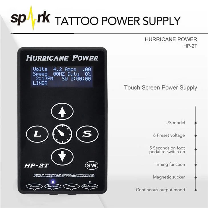 Soláthar Cumhachta Leictreach Tatú Hairicín Digiteach Soláthairtí Cumhachta Tattoo