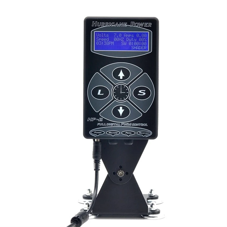 Hurricane Tattoo Power Supply Soláthairtí Tatú Digiteach LCD Gléas Cumhachta Tattoo
