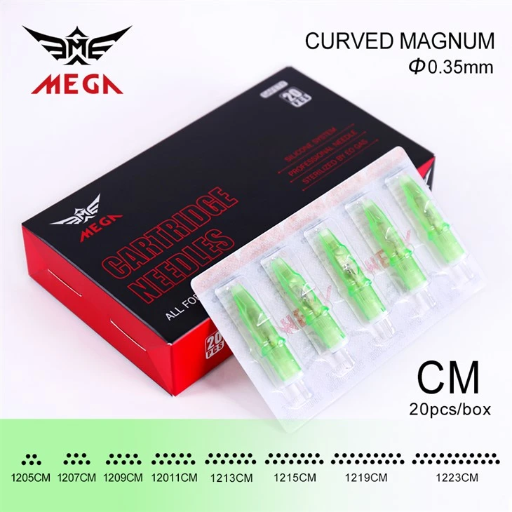 Cartúis Tatú Mega Magnum 0.3mm&0.35mm Snáthaid Cartúis Shader
