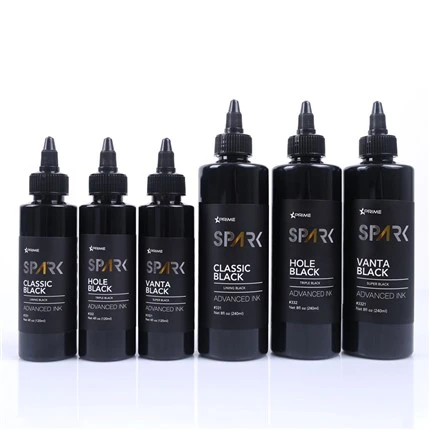 Líneáil 4OZ 8OZ Dubh Triarach Dubh Super Dubh Spréach Dúigh Tatú Dúigh Tattoo Dubh