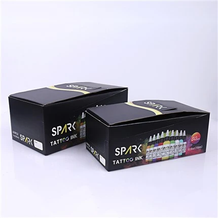 50 Leagann Dath Líocha Dúigh Tattoo Spark Ink Tattoo Ink Set Professional
