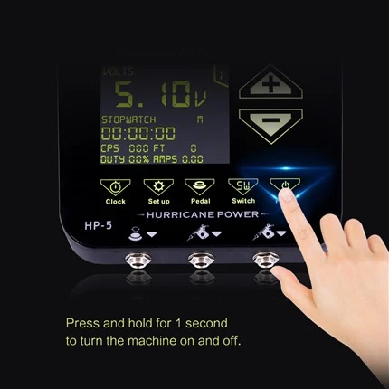 Soláthar Cumhachta Tatú Hand Touch Digiteach