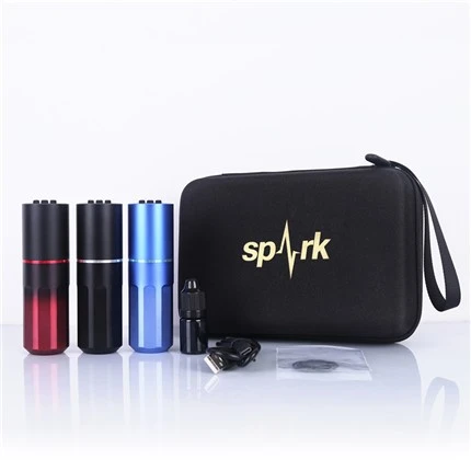 Spark Tattoo Machine Gairmiúla Peann Tattoo Gan Sreang