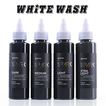 Spark ardcháilíochta Spark is nua 4oz*4 thacar whitewash
