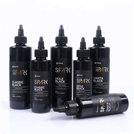 Super Black 8OZ Black Ink Series Vanta Black Spark Ink Tattoo Ink Ink Set