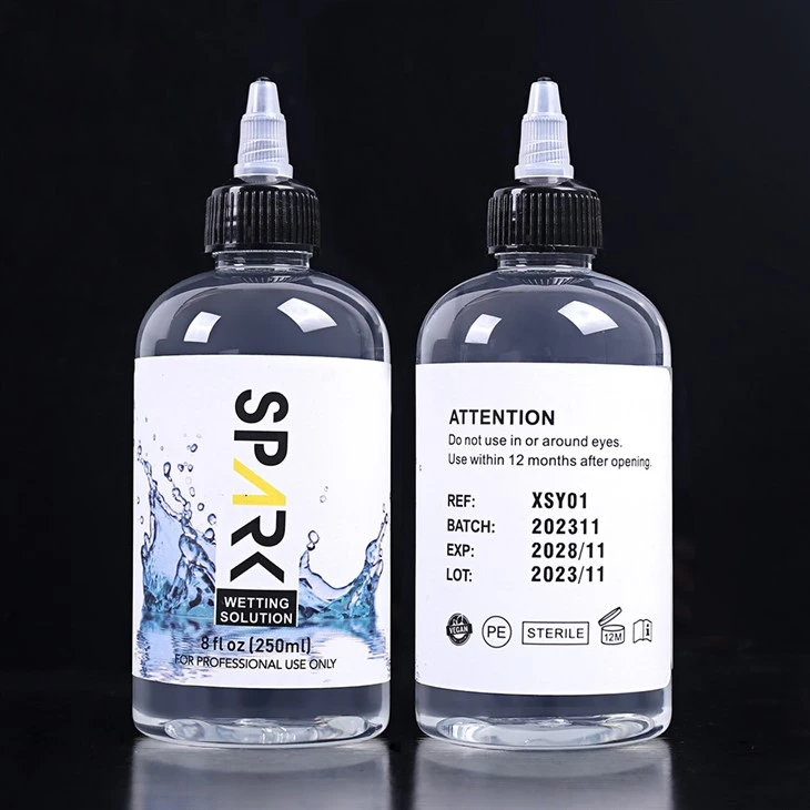 Saor ó Cruálacht 240ML 8OZ Réiteach Wetting Tattoo Spark Réiteach Measctha Tatú Spréach Dúigh Tatú Spréach