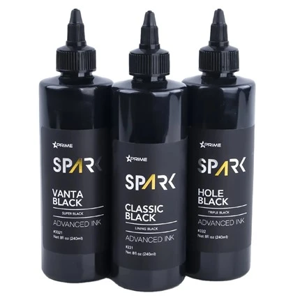 Dúch Tattoo 8 Oz Sraith Dúigh Super Dubh Dubh Dúigh Vanta Black Spark Dúigh Tatú Dúigh Tatú