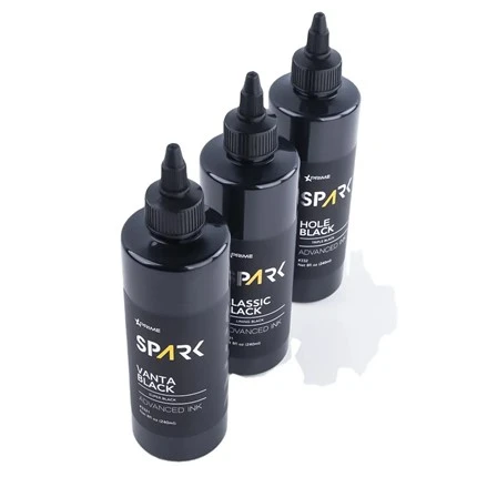 Sraith Dúigh Super Dubh Vanta Black 8OZ 4OZ Spark Ink Ink Tattoo Ink Set Professional